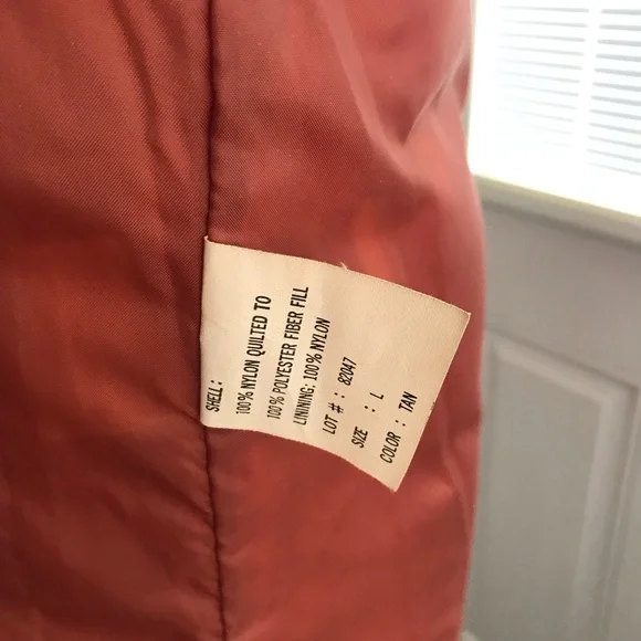 VTG Sear’s Puffer Vest With Embroidered Dog, Size L. - Picture 12 of 14